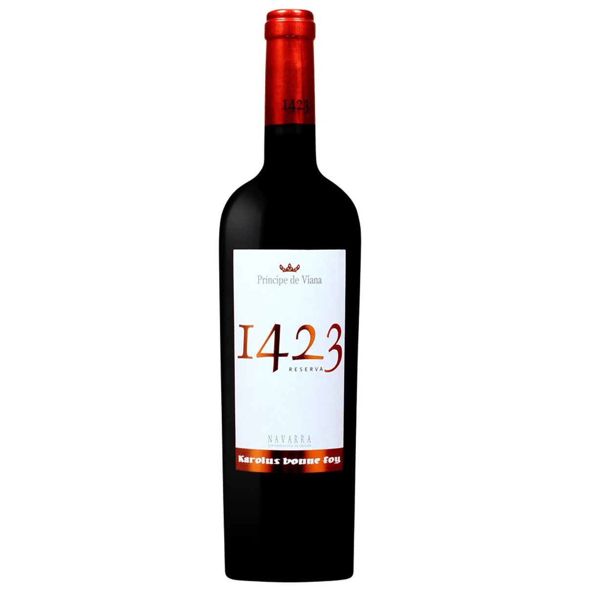 Вино Principe de Viana 1423 Reserva, червоне сухе, 14%, 0,75 л (8000019430388) - фото 1