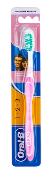 Зубная щетка Oral-B 3 Effect, средняя, розовый - фото 1