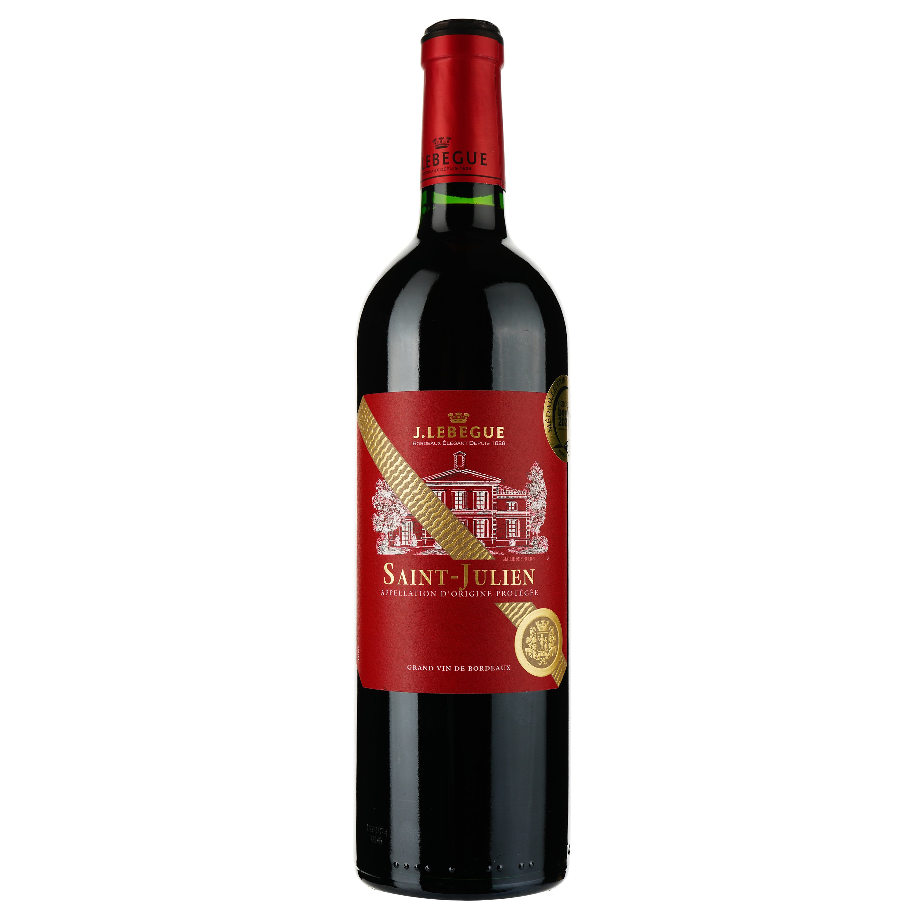 Вино Jules Lebegue 2019 Saint-Julien червоне сухе 0.75 л - фото 1