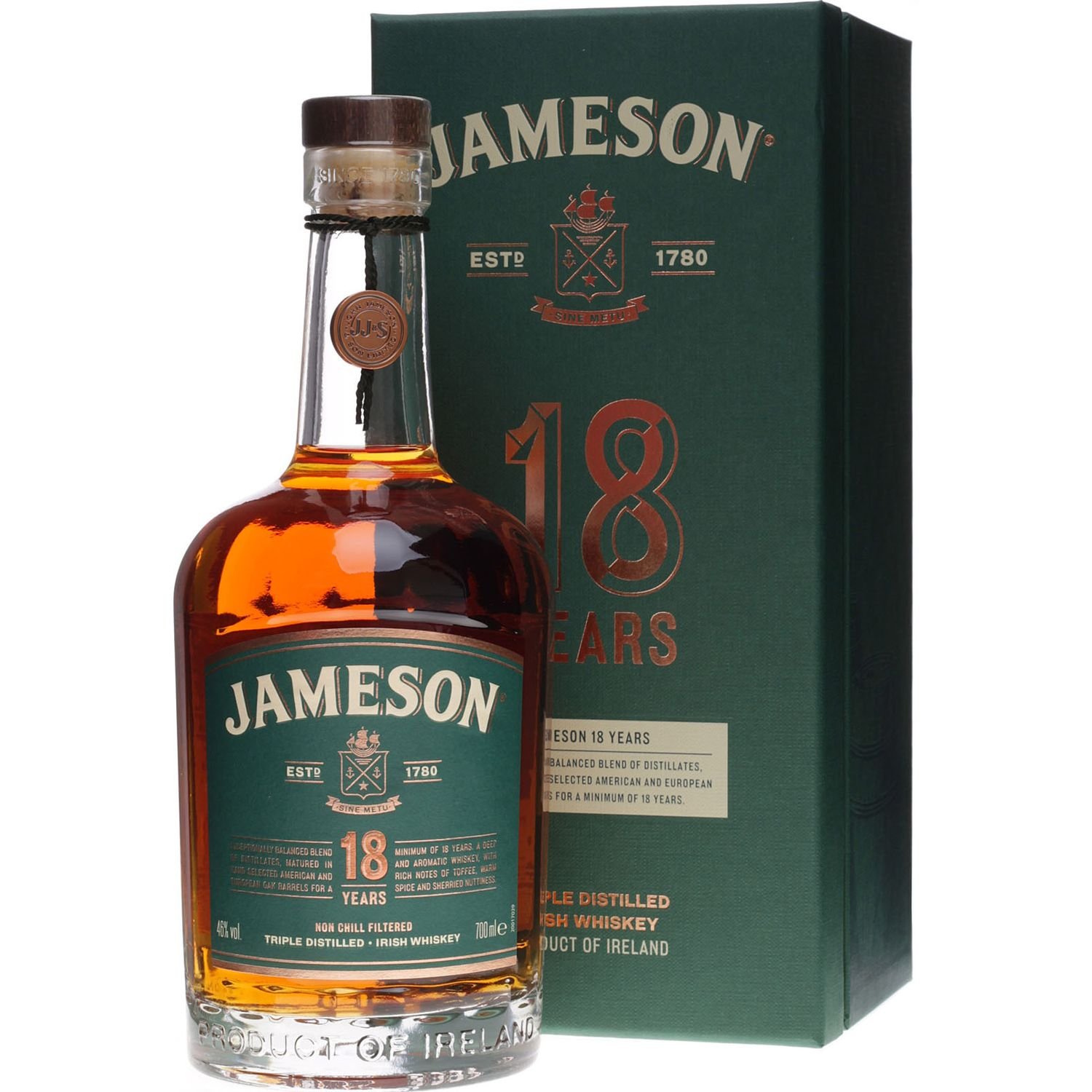 Виски Jameson Limited Reserve 18 років 46% 0.7 л в подарочной упаковке (439163) - фото 1
