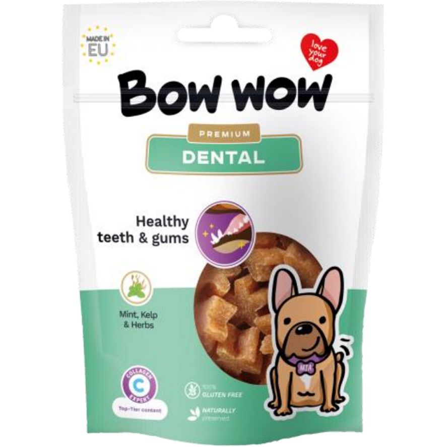 Ласощі для собак Bow wow Dental здорові зуби та ясна 60 г - фото 1