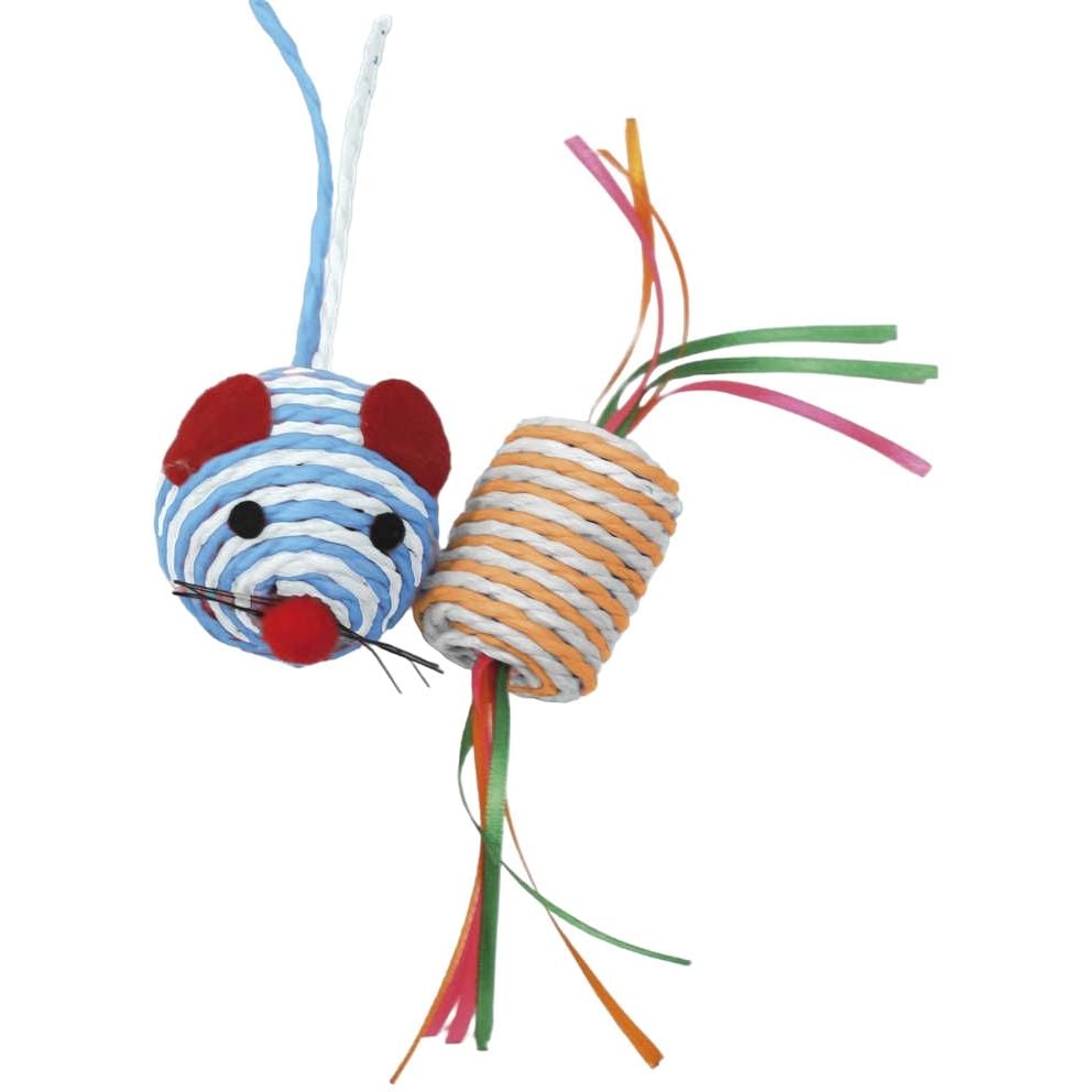 Игрушка для кошек Croci Мышь тубая в ассортименте 5 см - фото 2