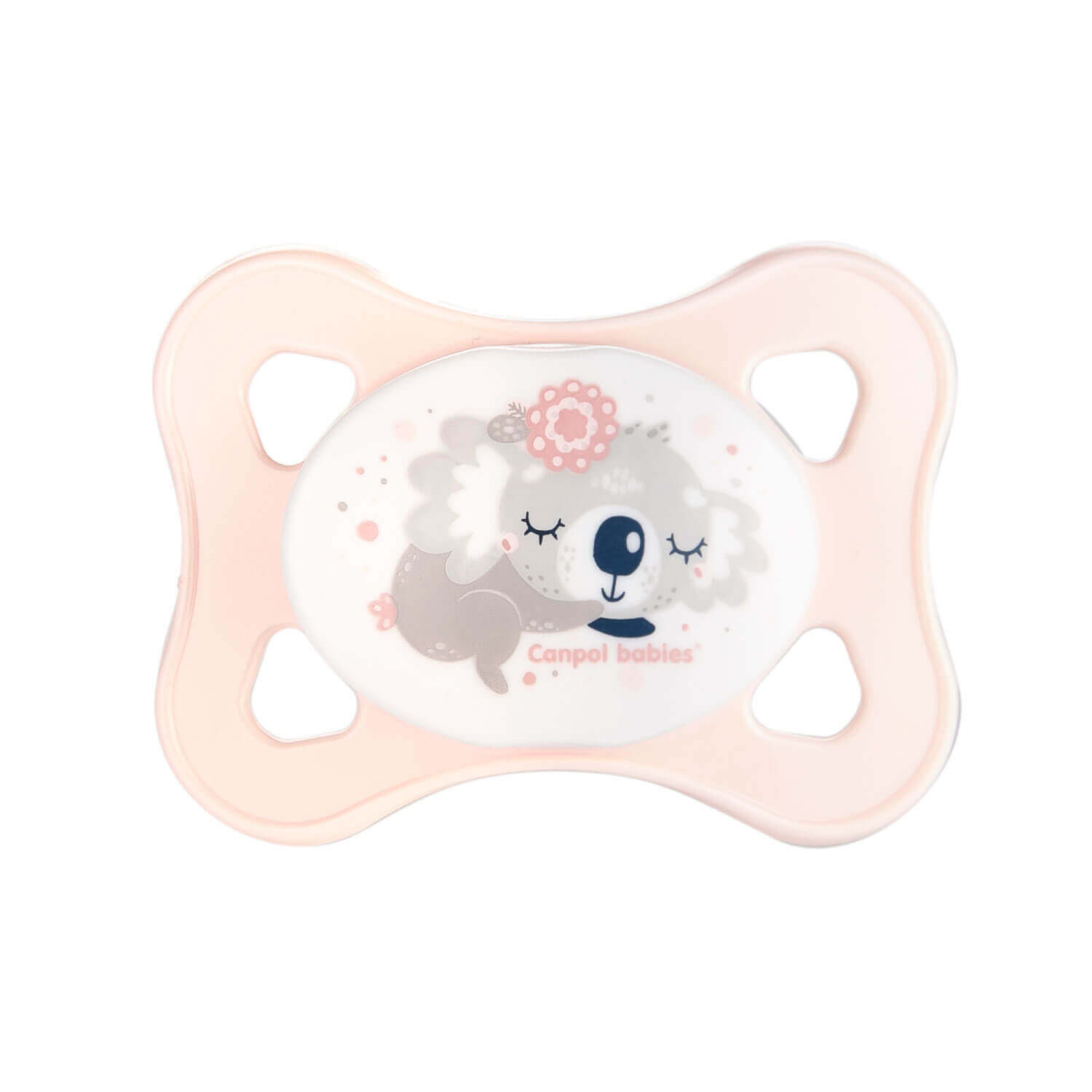 Пустышка силиконовая Canpol babies Mini, симметричная, 0-2 мес., 2 шт., розовая (23/910_pin) - фото 2