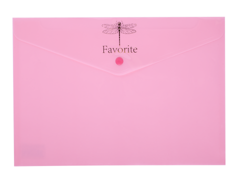 Папка на кнопке Buromax Pastel, А4, розовый (BM.3953-10) - фото 1