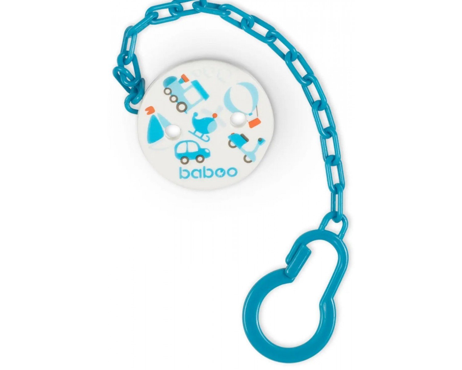 Ланцюжок для пустушки Baboo Transport, синій (90422) - фото 1