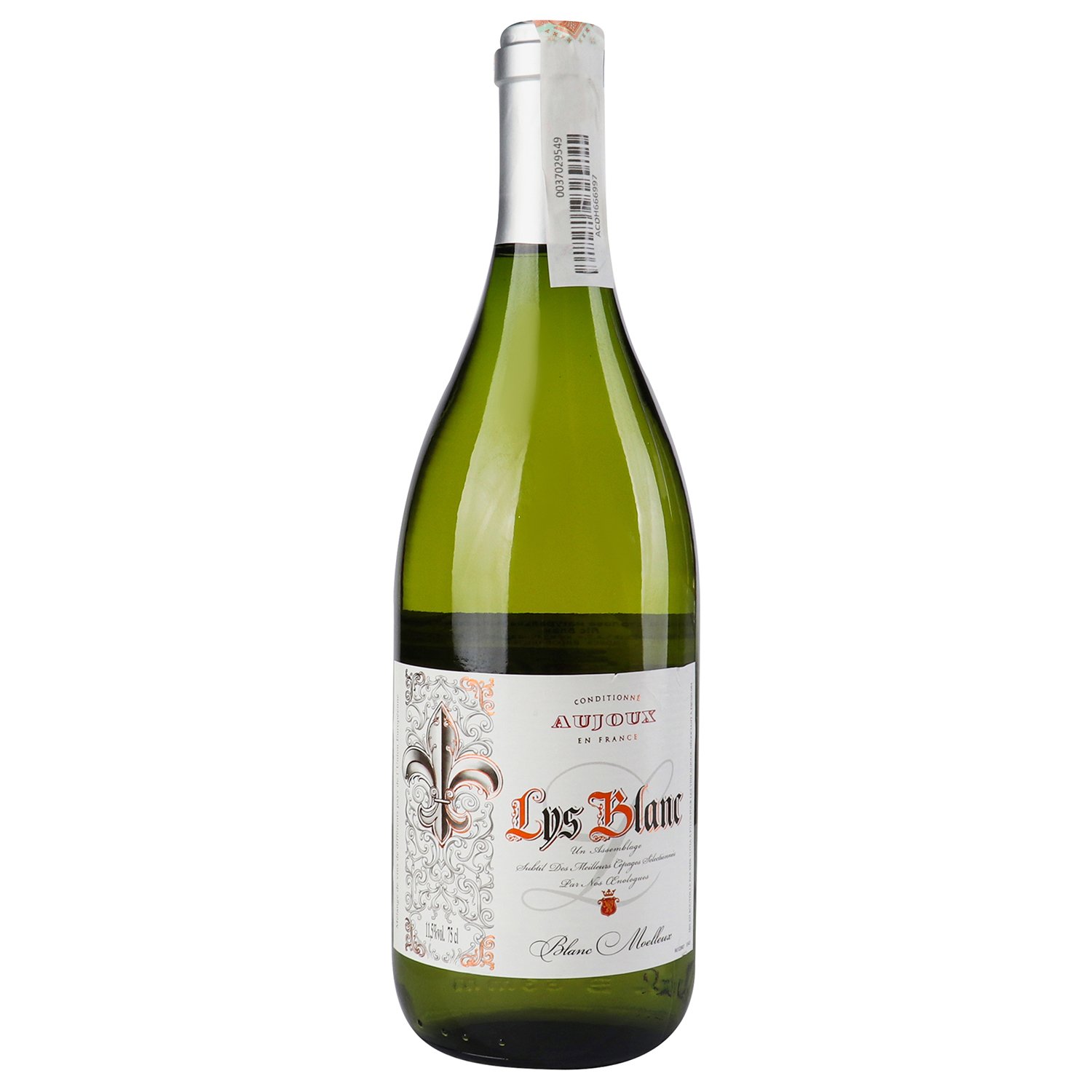 Вино Aujoux Lys Blanc, белое, полусладкое, 11%, 0,75 л (665250) - фото 1