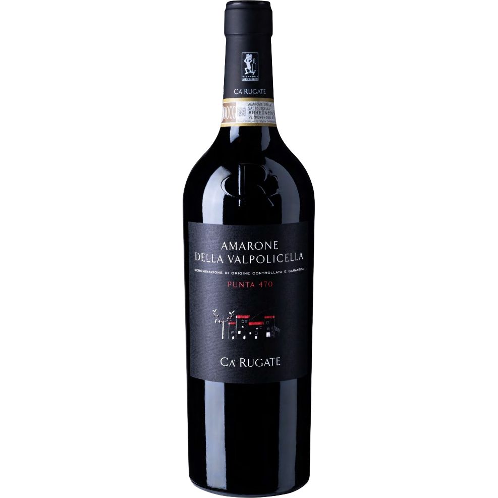 Вино Ca' Rugate Amarone della Valpolicella Punta 470 DOCG 2019 червоне сухе 0.375 л - фото 1