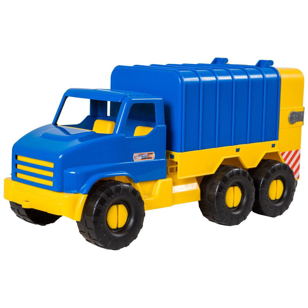 Машинка Tigres City Truck Мусоровоз синяя с желтым (39399) - фото 1
