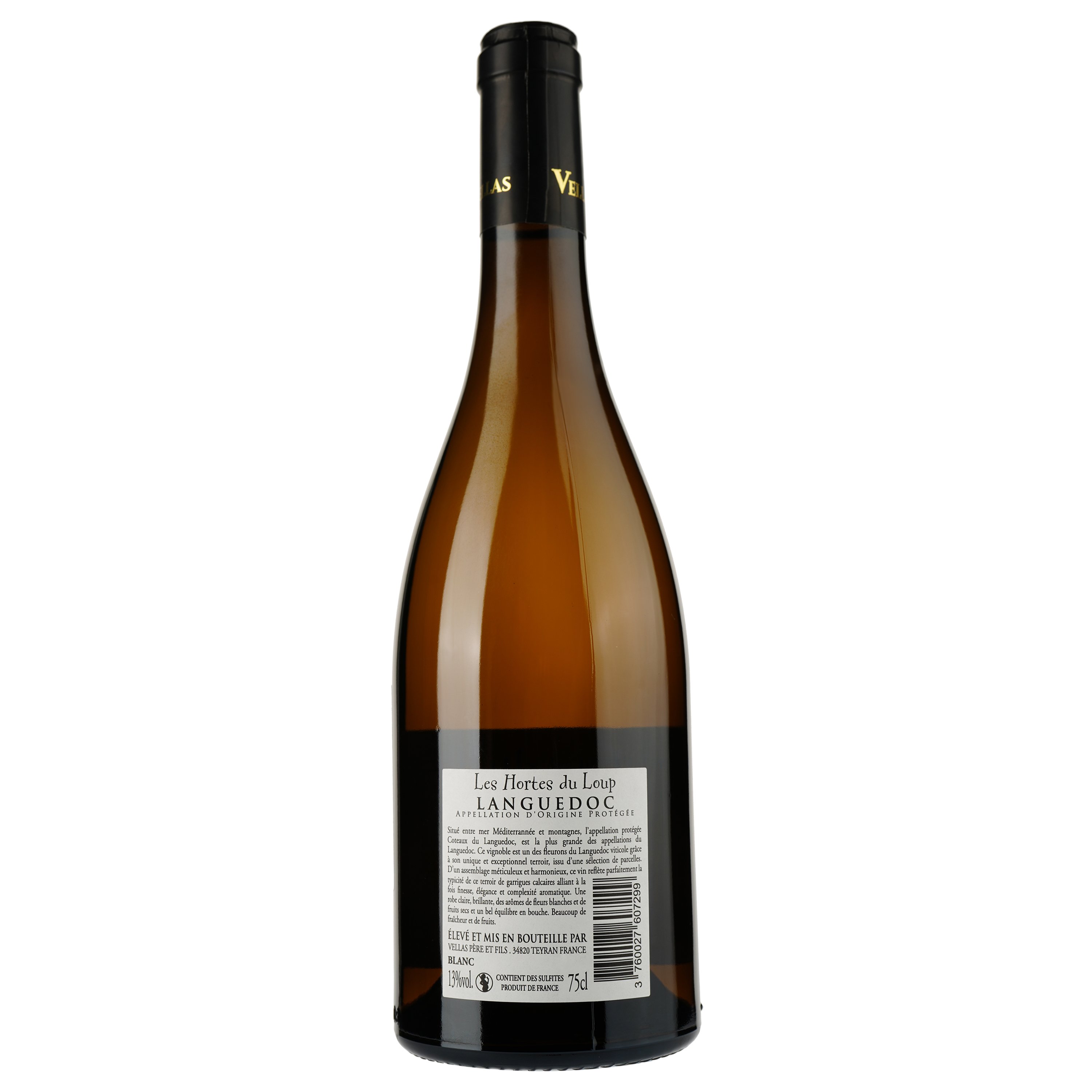 Вино Les Hortes Du Loup N Blanc AOP Languedoc, белое, сухое, 0,75 л - фото 2