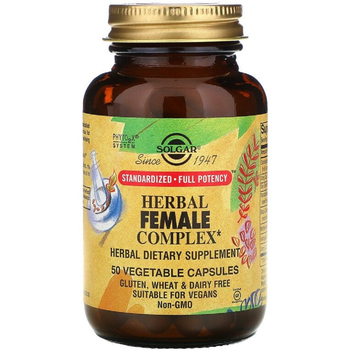 Трав'яний комплекс для жінок Solgar Herbal Female Complex 50 вегетаріанських капсул - фото 1