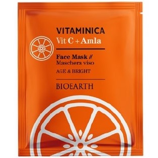 Маска для обличчя Bioearth Vitaminica Vit C+ Amla 15 мл - фото 1