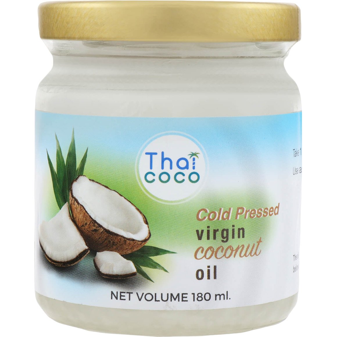Олія кокосова Thai Coco холодного віджиму 180 мл (821124) - фото 1