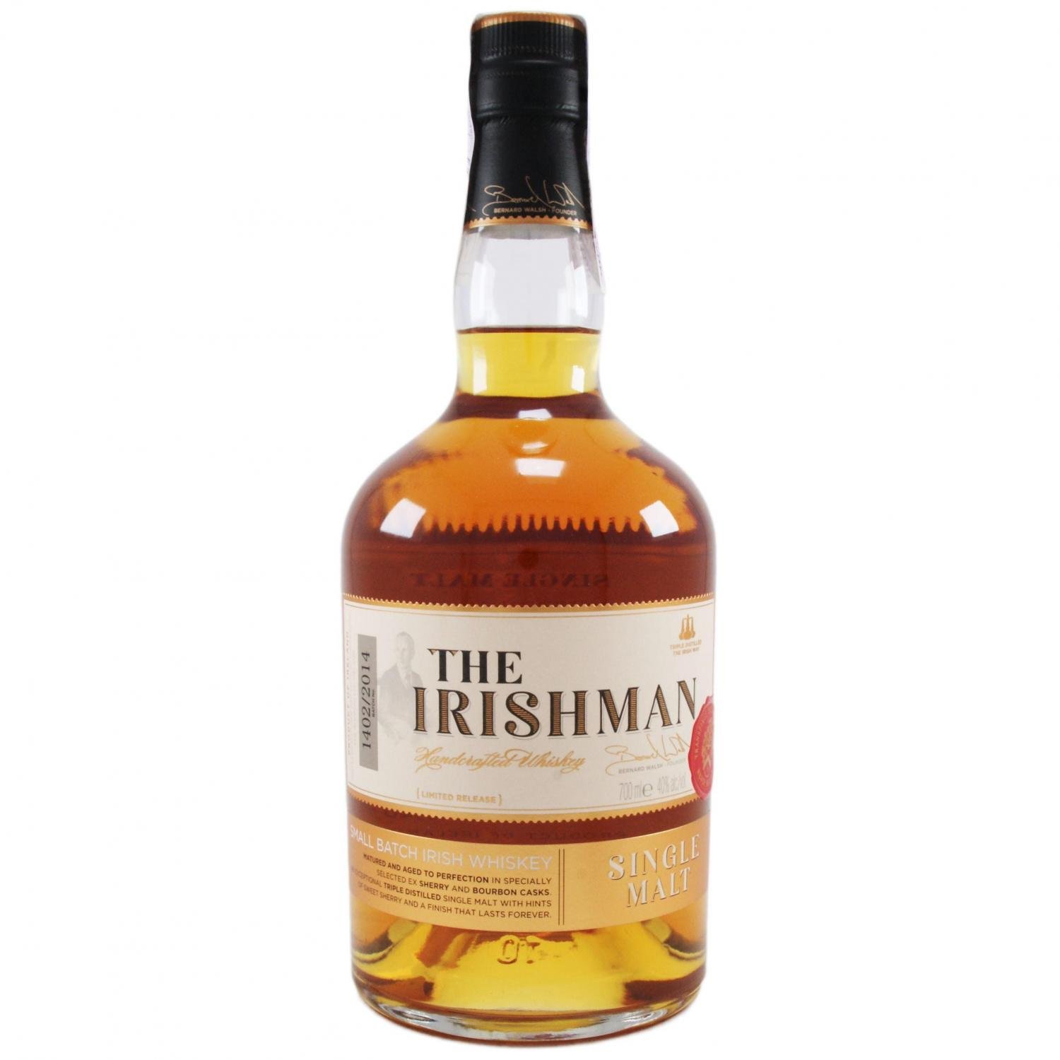 Віскі The Irishman Single Malt Irish Whiskey, 40%, 0,7 л (522120) - фото 2