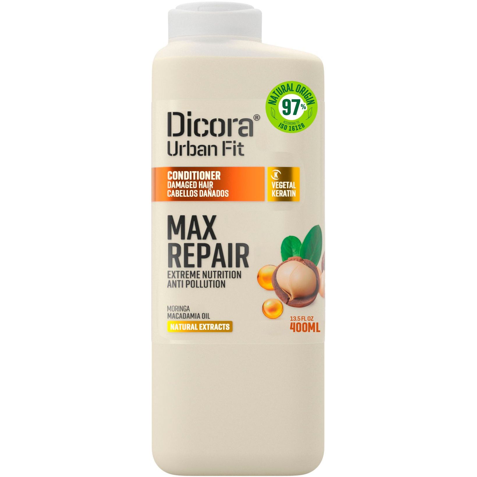 Кондиціонер для пошкодженого волосся Dicora Urban Fit Максимальне відновлення 400 мл - фото 1
