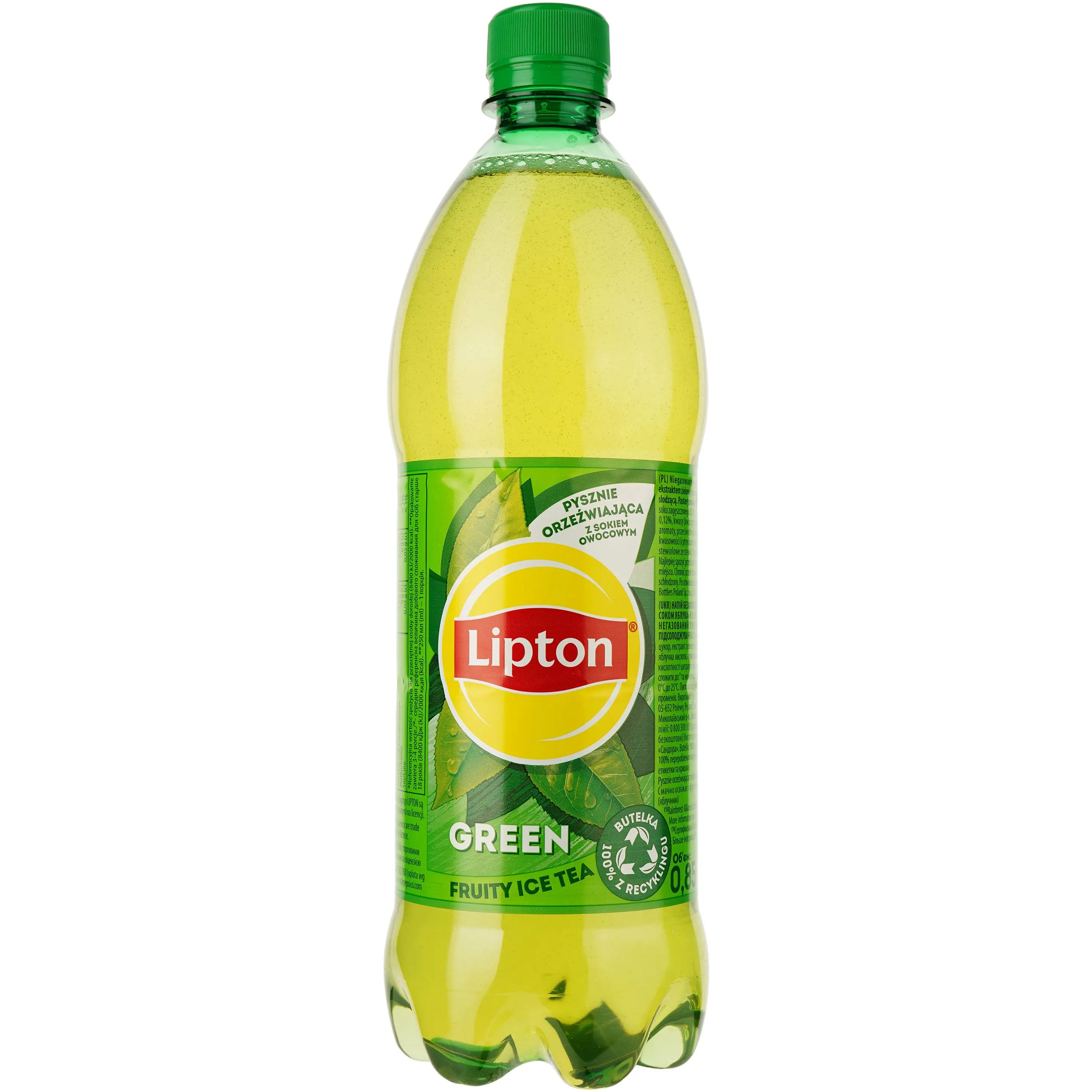 Холодный чай Lipton Green Fruity Ice Tea 0.85 л - фото 1