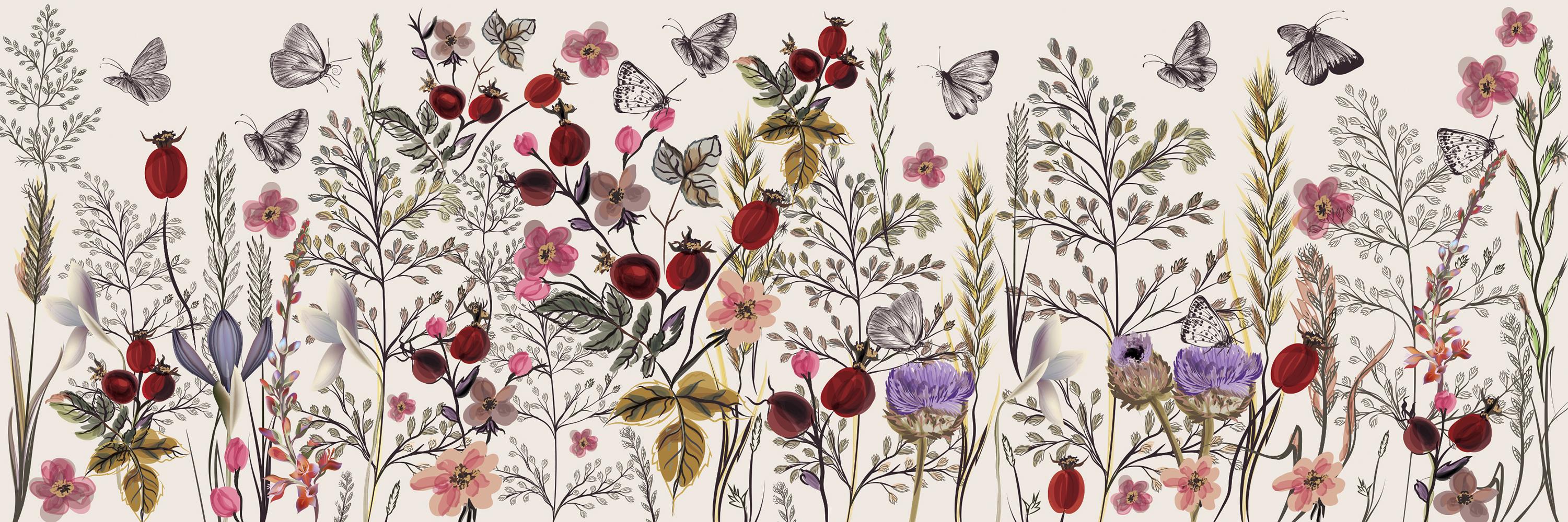 Пазли тришарові Interdruk Flowers 1, панорамні, 1000 елементів - фото 3