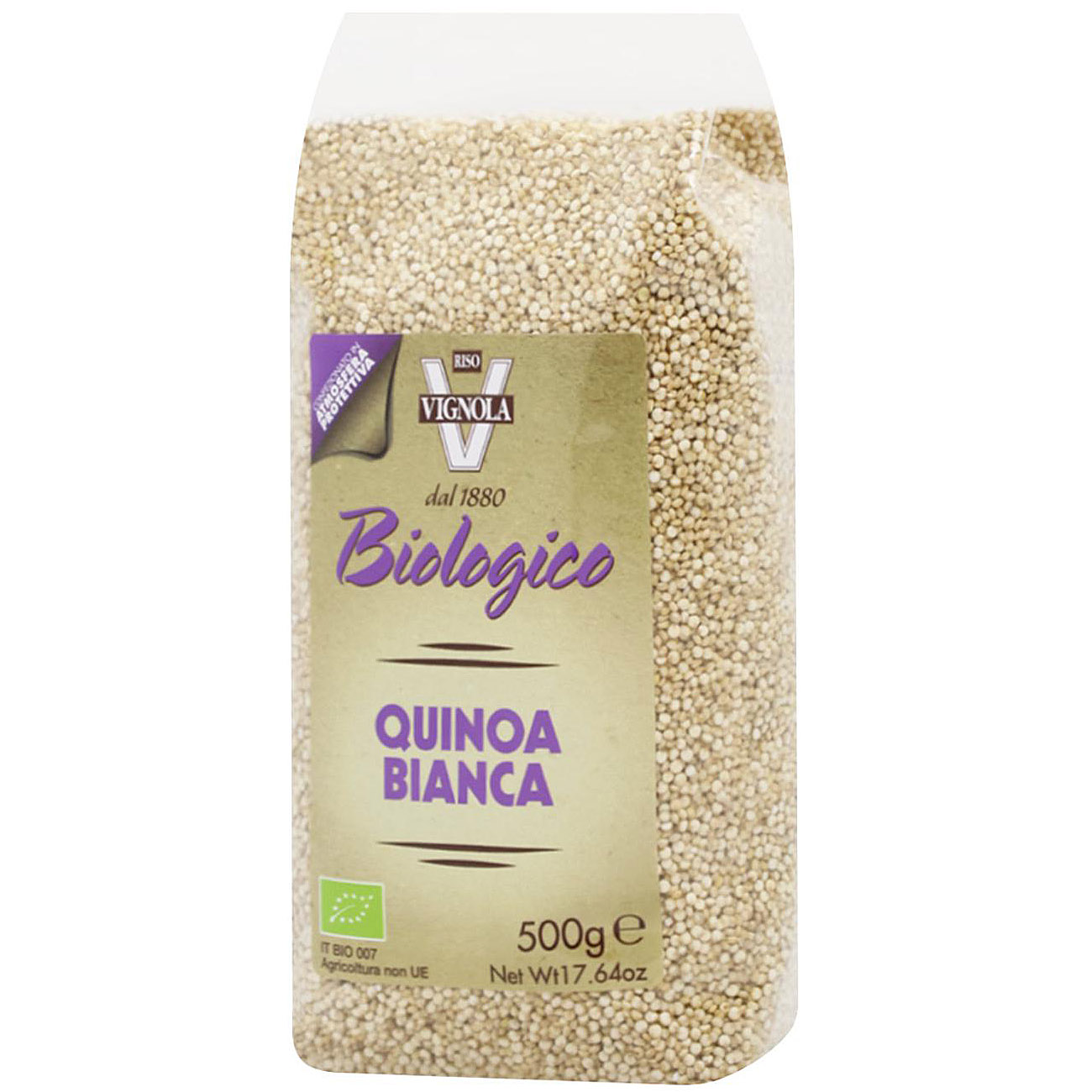 Кіноа Riso Vignola Biologico Quinoa Bianca біле 500 г - фото 1