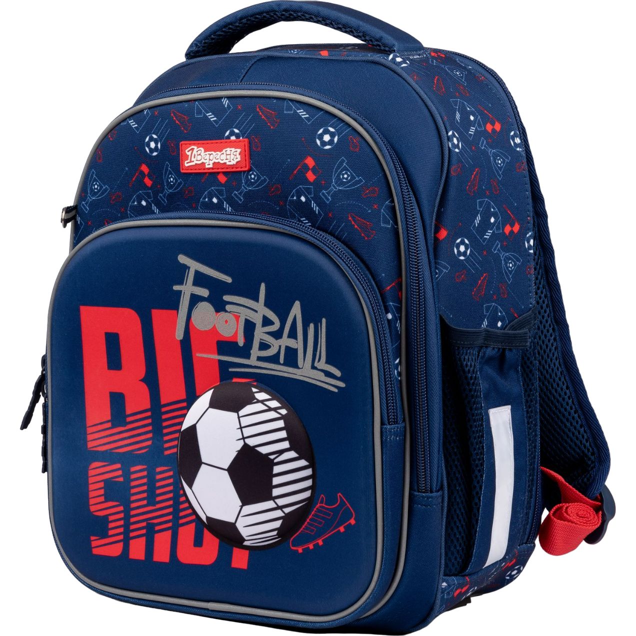 Рюкзак шкільний 1 Вересня S-106 Football, синий (552344) - фото 1