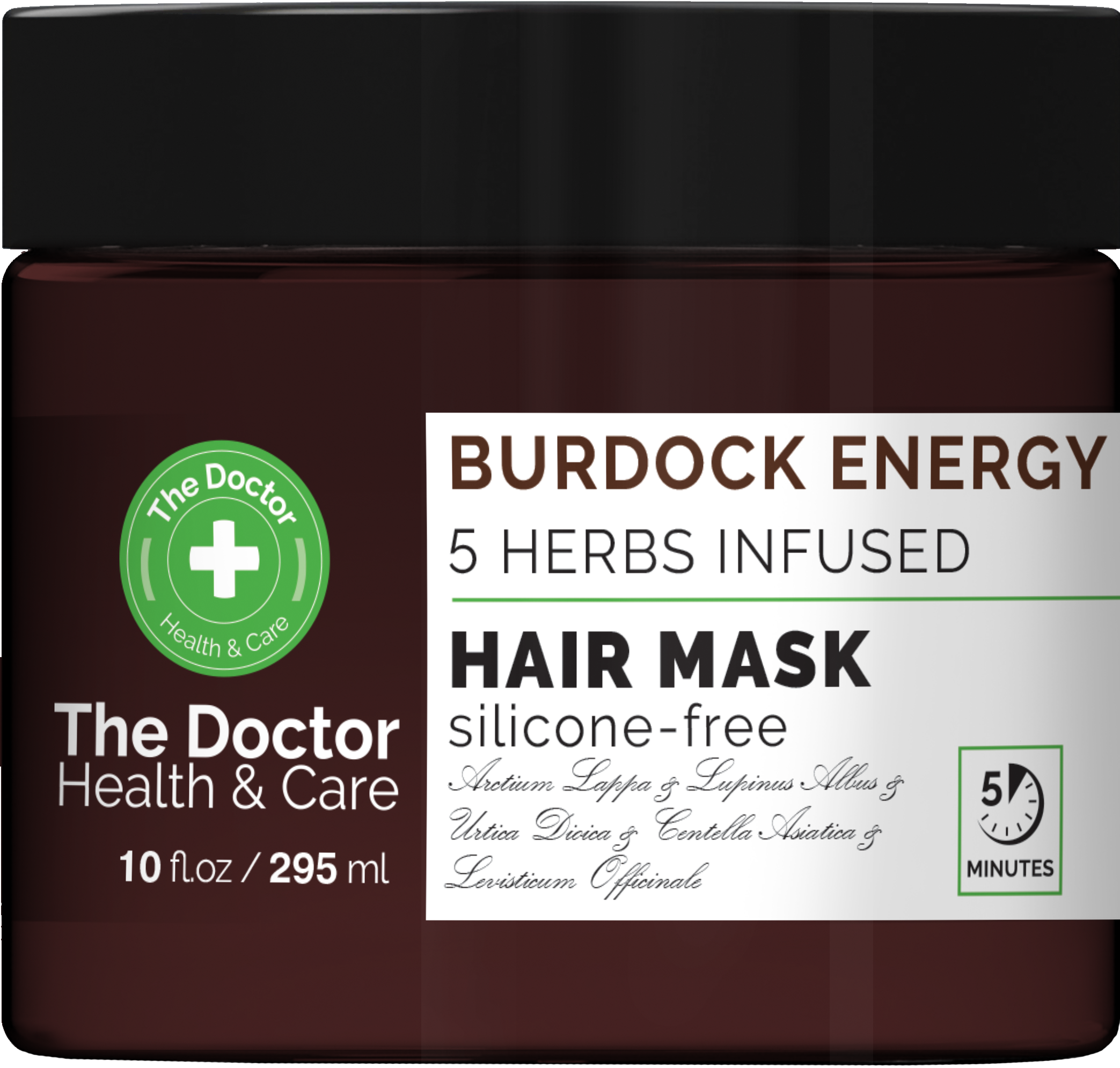 Маска для волосся The Doctor Health&Care Burdock Energy 5 Herbs Infused Hair Mask, 295 мл - фото 1