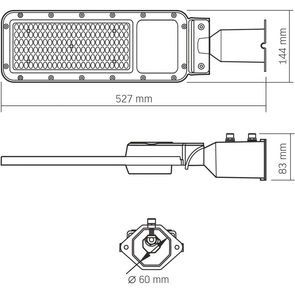 Ліхтар вуличний Videx LED IP65 SLE17 100W 11000Lm 5000K 220V (VL-SLE17-1005) - фото 8