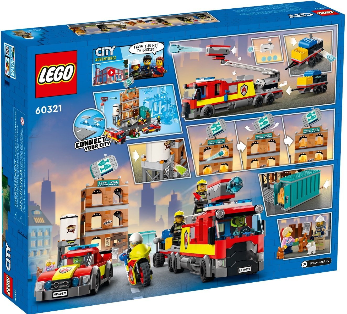 Конструктор LEGO City Пожежна команда, 766 деталей (60321) - фото 3