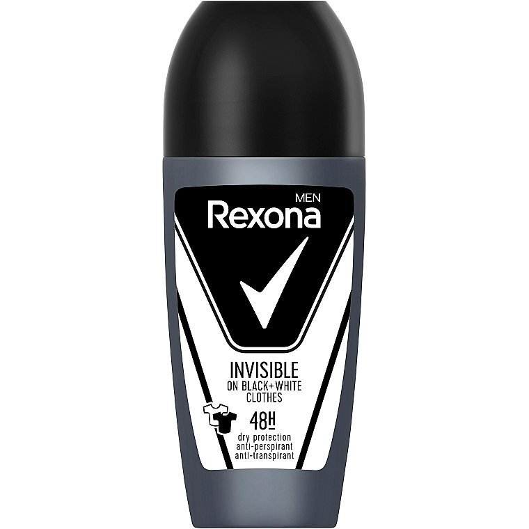 Антиперспірант Rexona Men Invisible On Black+White Clothes 48h кульковий 50 мл - фото 1