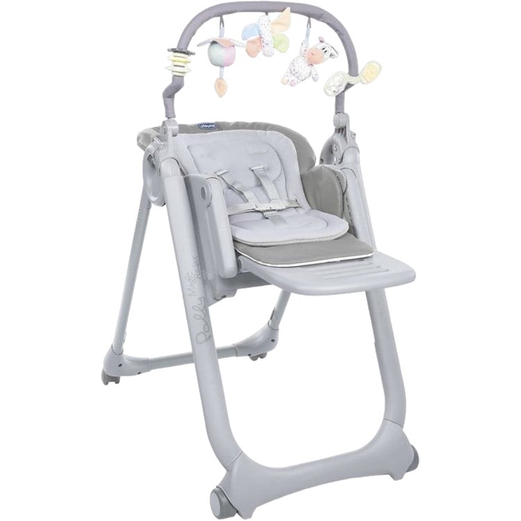 Стільчик для годування Chicco Polly Magic Relax, світло-сірий (79502.05) - фото 1