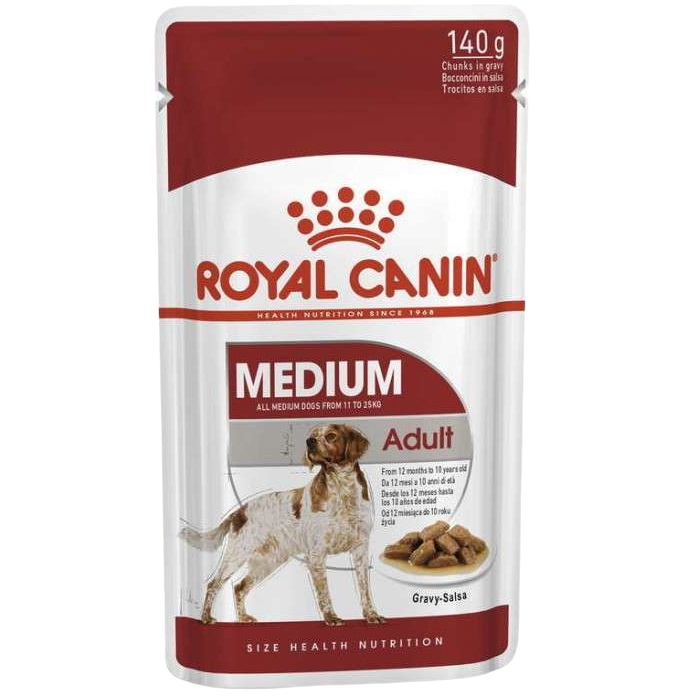 Вологий корм Royal Canin Medium Adult для дорослих собак середніх порід, 140 г (10950149) - фото 1