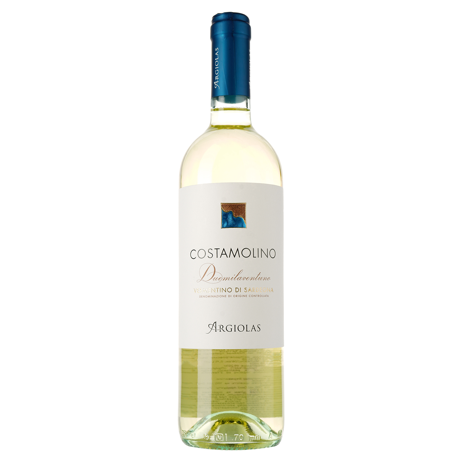 Вино Argiolas Vermentino di Sardegna Costamolino, біле, сухе, 13,5%, 0,75 л (37410) - фото 1