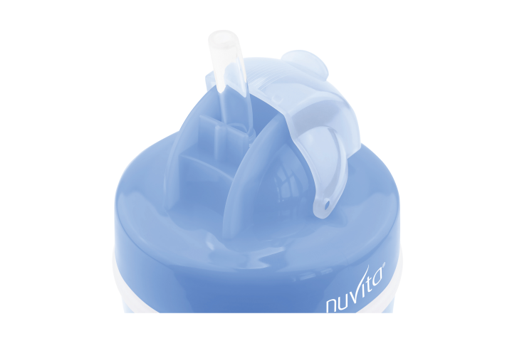 Чашка-непроливайка Nuvita с трубочкой, 200 мл, голубой (NV1436Blue) - фото 3