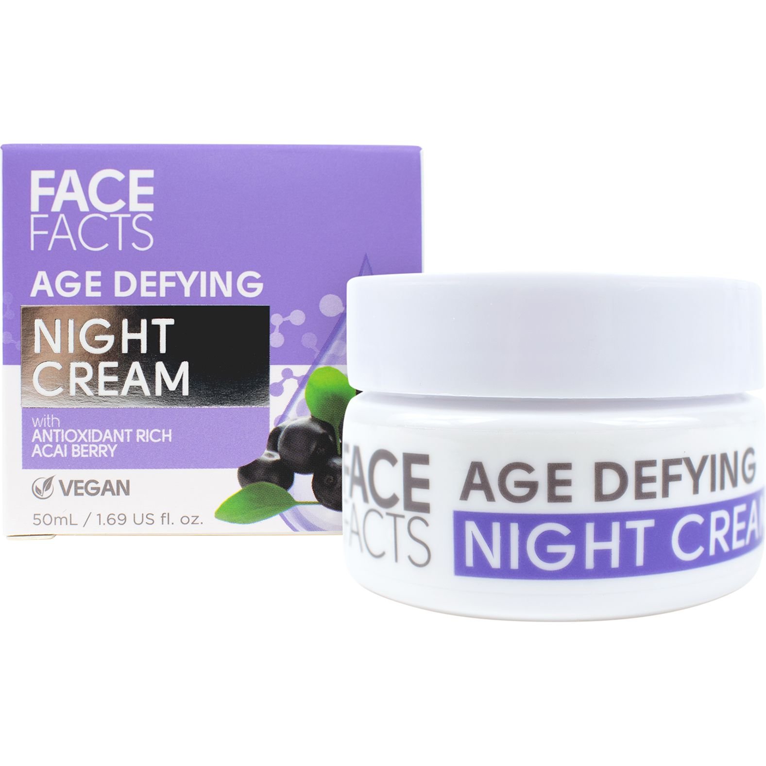 Антивіковий нічний крем для обличчя Face Facts Age Defying Night Cream 50 мл - фото 1
