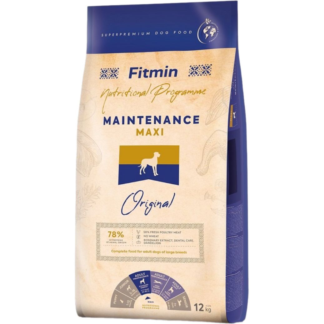 Сухой корм для собак Fitmin Nutrition Programme Maxi Maintenance 3 кг - фото 1