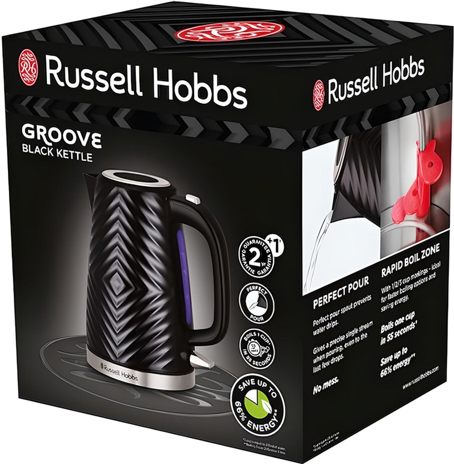 Електрочайник Russell Hobbs 26380-70 Groove чорний - фото 7