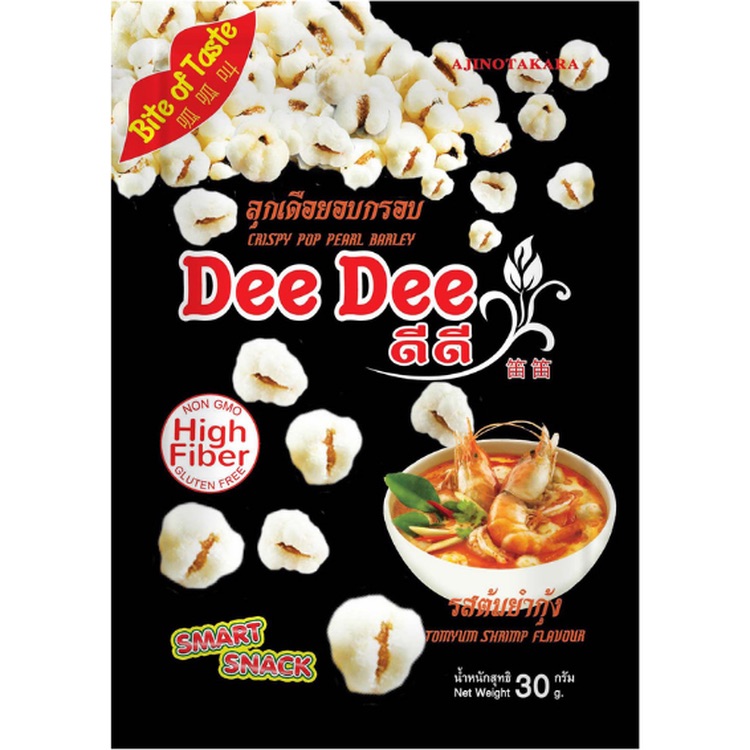 Снек Dee Dee перловый со вкусом том ям с креветками 30 г (878590) - фото 1