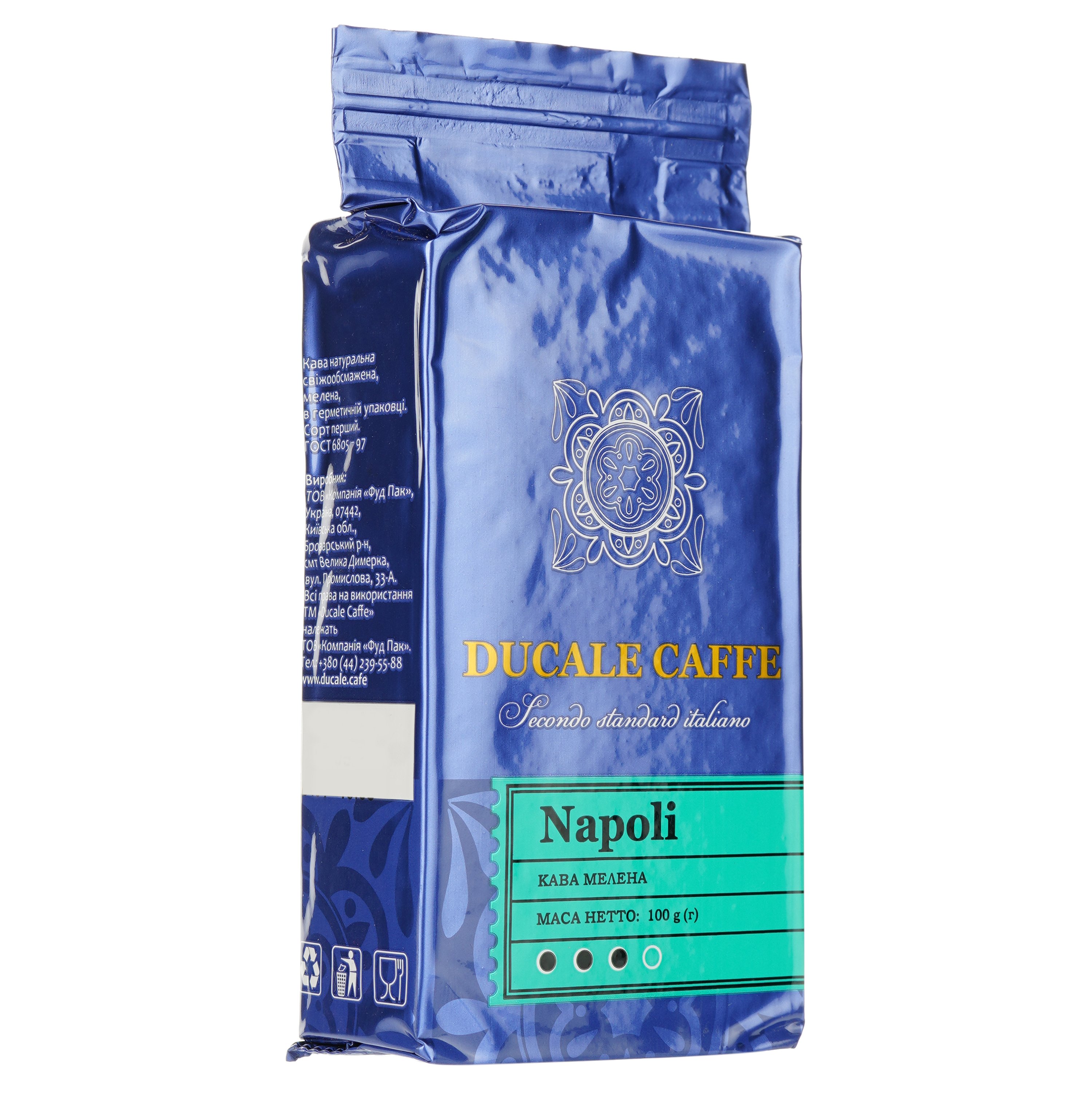 Кава мелена Ducale Caffe Napoli 100 г (812789) - фото 3