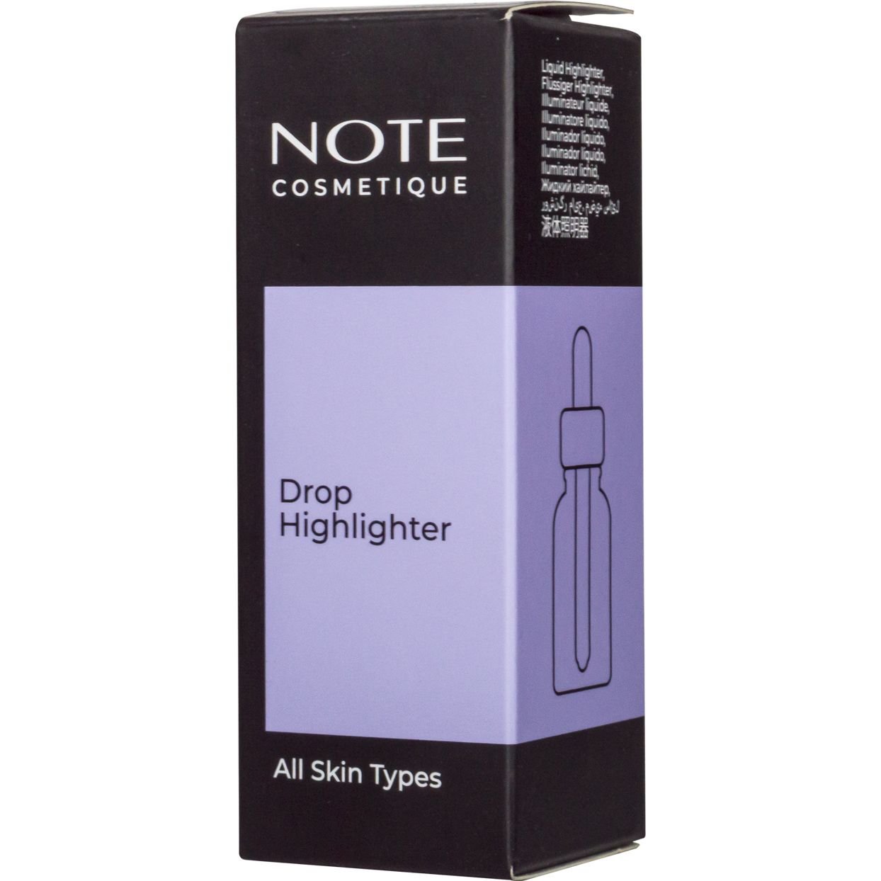 Жидкий хайлайтер Note Cosmetique Drop Highlighter тон 01 (Pearl Rose) 14 мл - фото 4