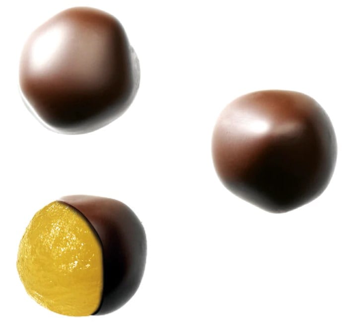 Цукерки Chocinis Імбирні кульки в чорному шоколаді 200 г - фото 2