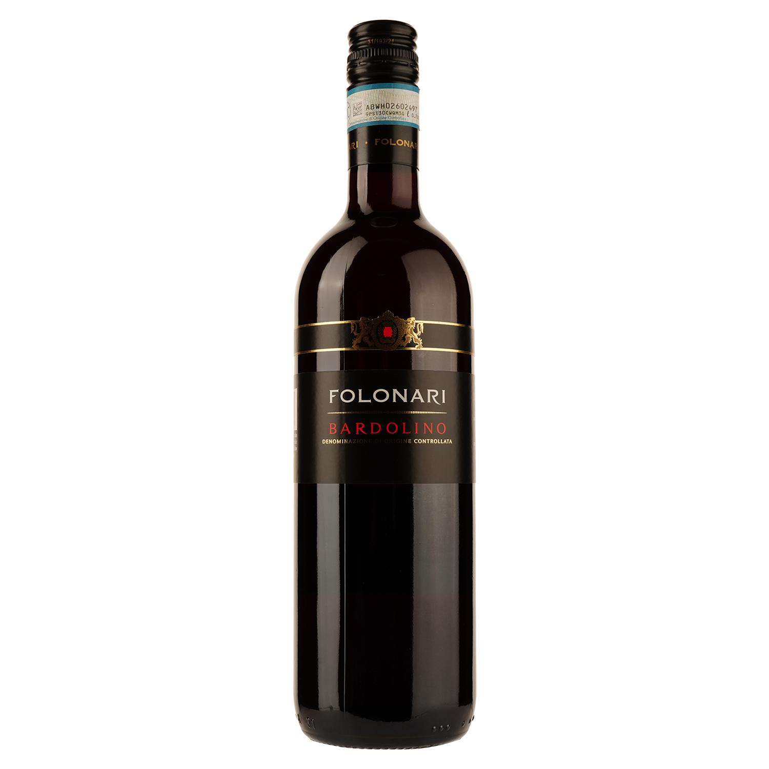 Вино Folonari Bardolino, красное, сухое, 0,75 л - фото 1
