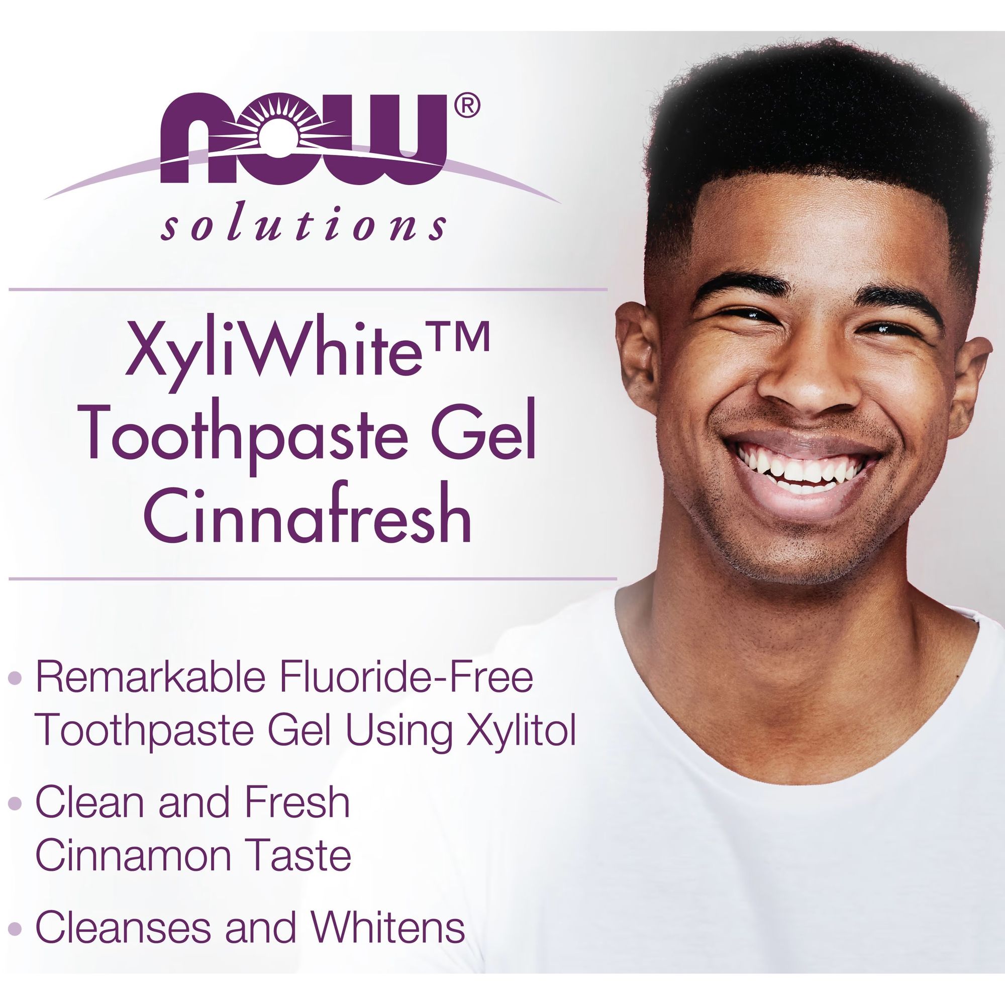 Зубная паста-гель Now Solutions Xyli White с корицей без фтора 181 г - фото 4