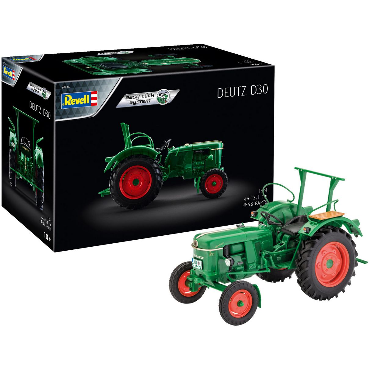 Сборная модель Revell Трактор Deutz D30, уровень 2, масштаб 1:24, 96 деталей (RVL-07826) - фото 9