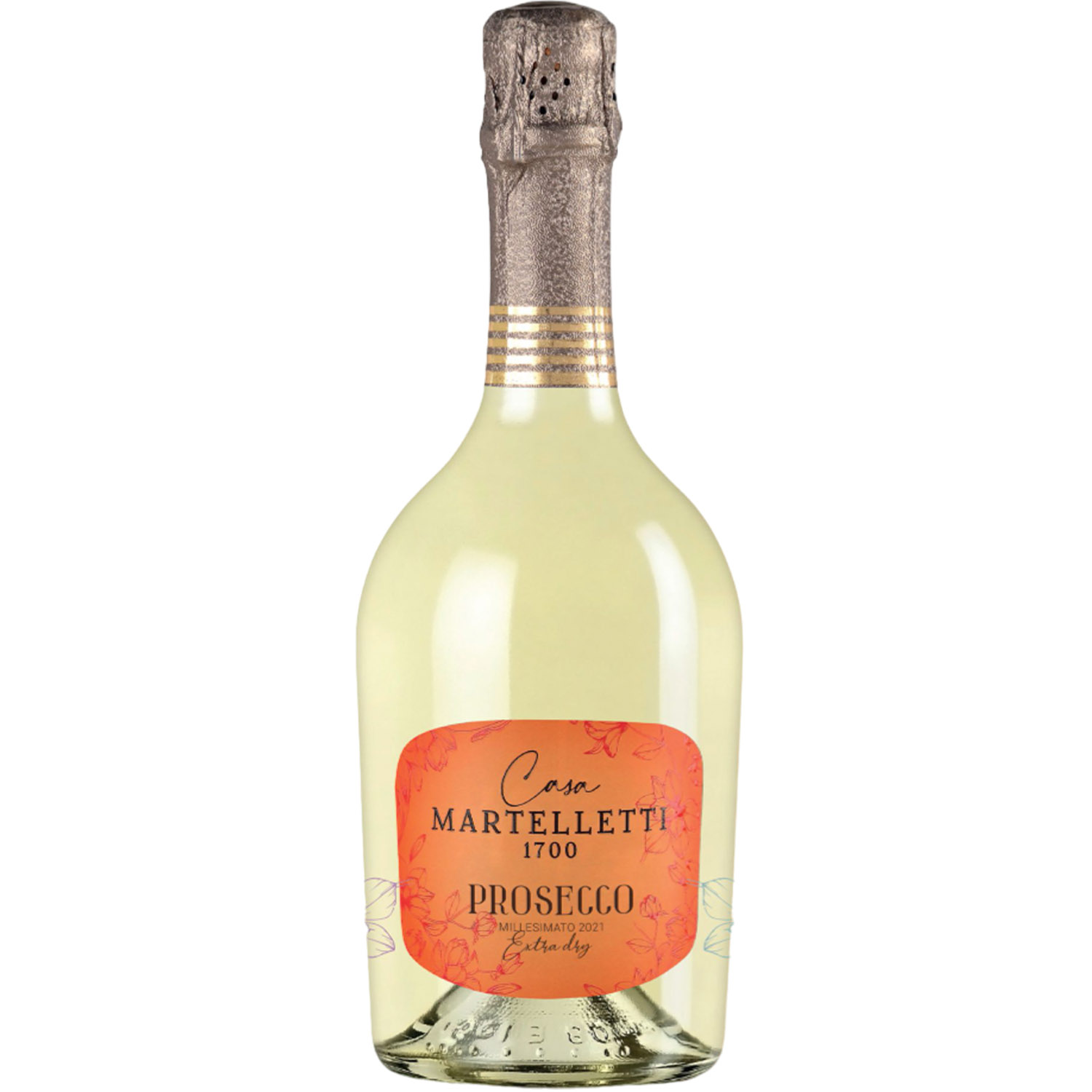 Вино игристое Casa Martelletti Prosecco белое экстра сухое 0.75 л - фото 1