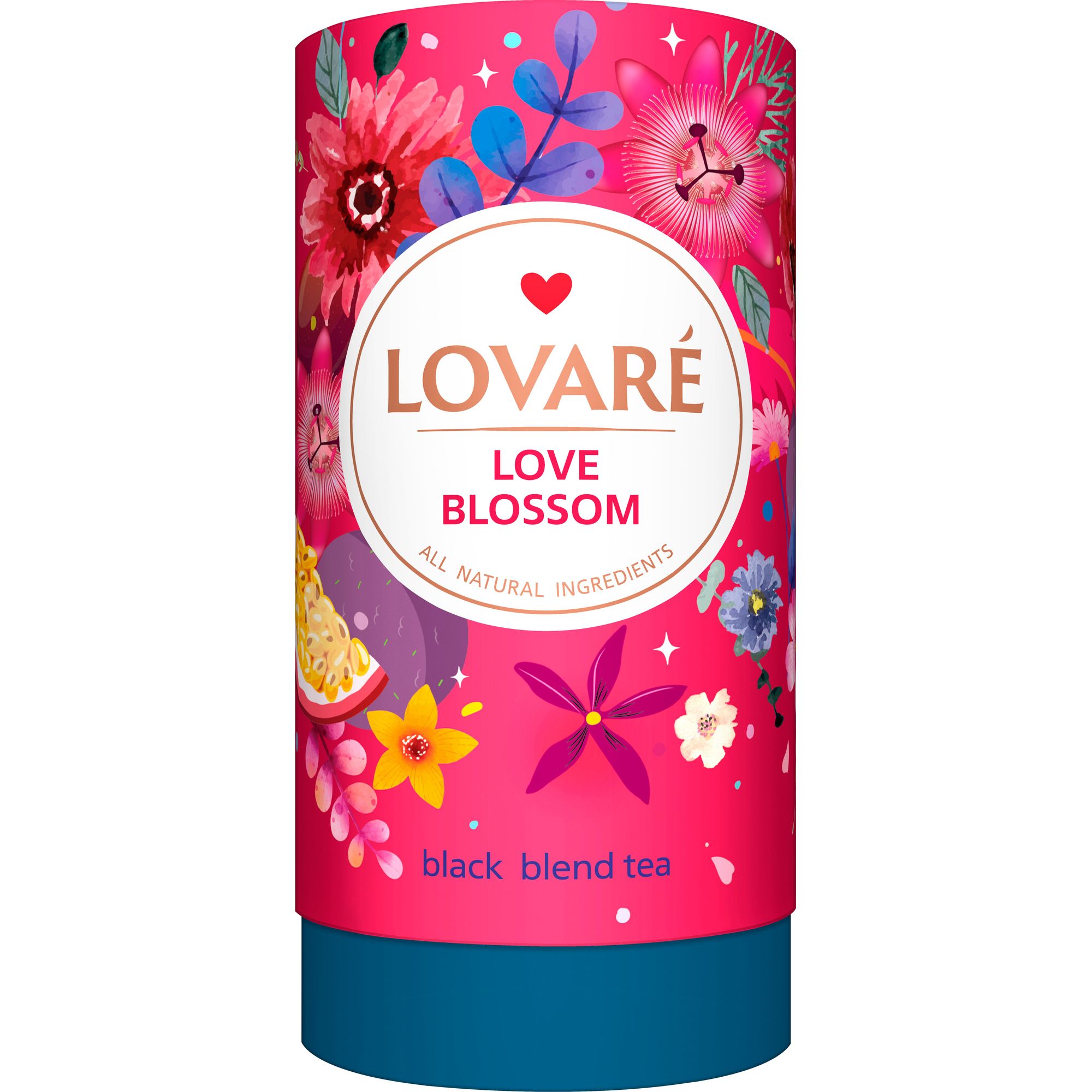 Набор: Чай черный Lovare Love Blossom 80 г + Мед Премія Разнотравье натуральный цветочный 400 г - фото 2