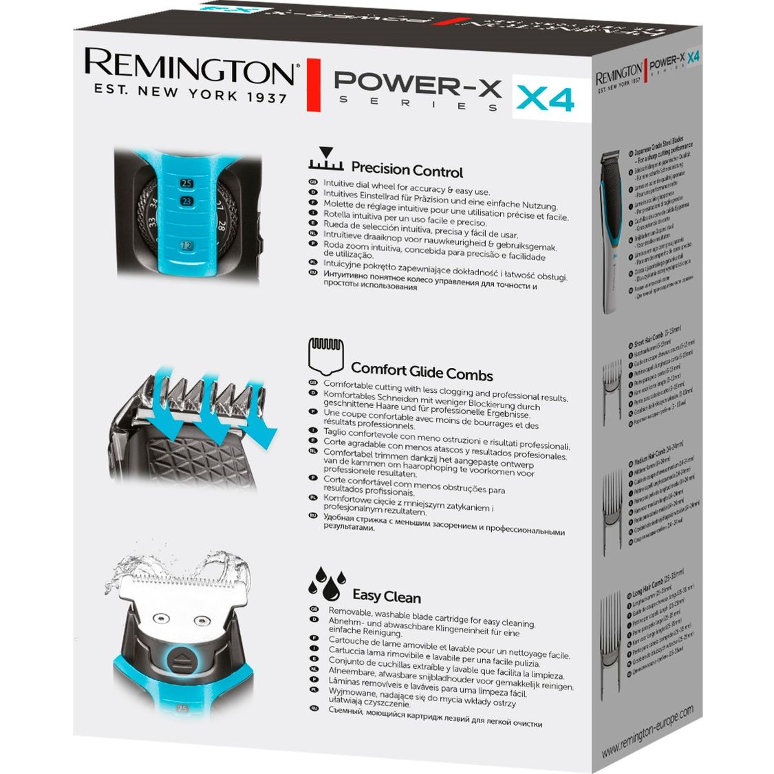 Машинка для стрижки Remington Power X Series X4 HC4000 бело-черная - фото 5