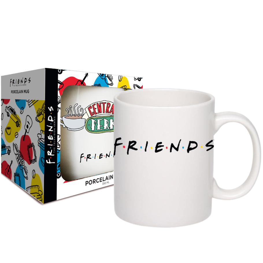 Чашка порцелянова Warner Bros Циліндр Friends Central Perk 350 мл (76001609) - фото 1