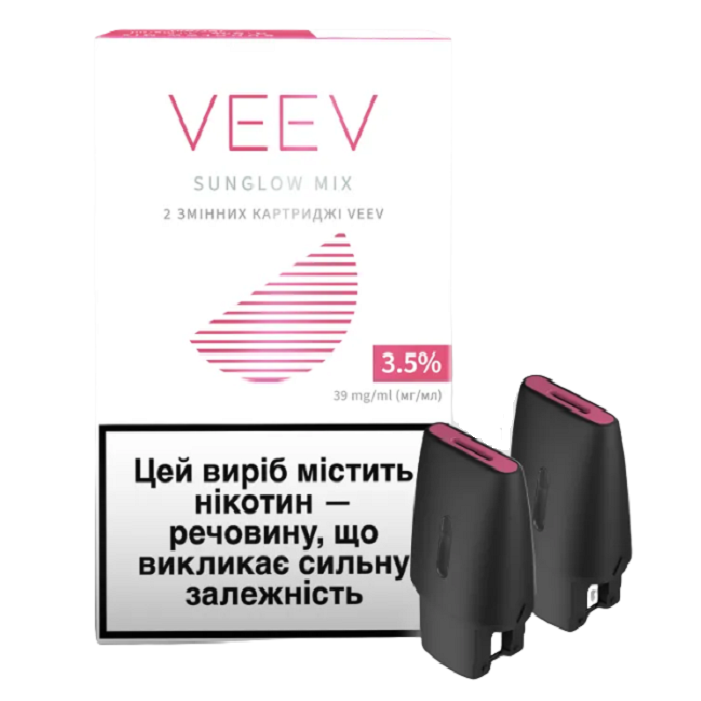 Картридж для POD систем Veev Sunglow Mix 3,5%, 1,5 мл, 2 шт. (907942) - фото 1