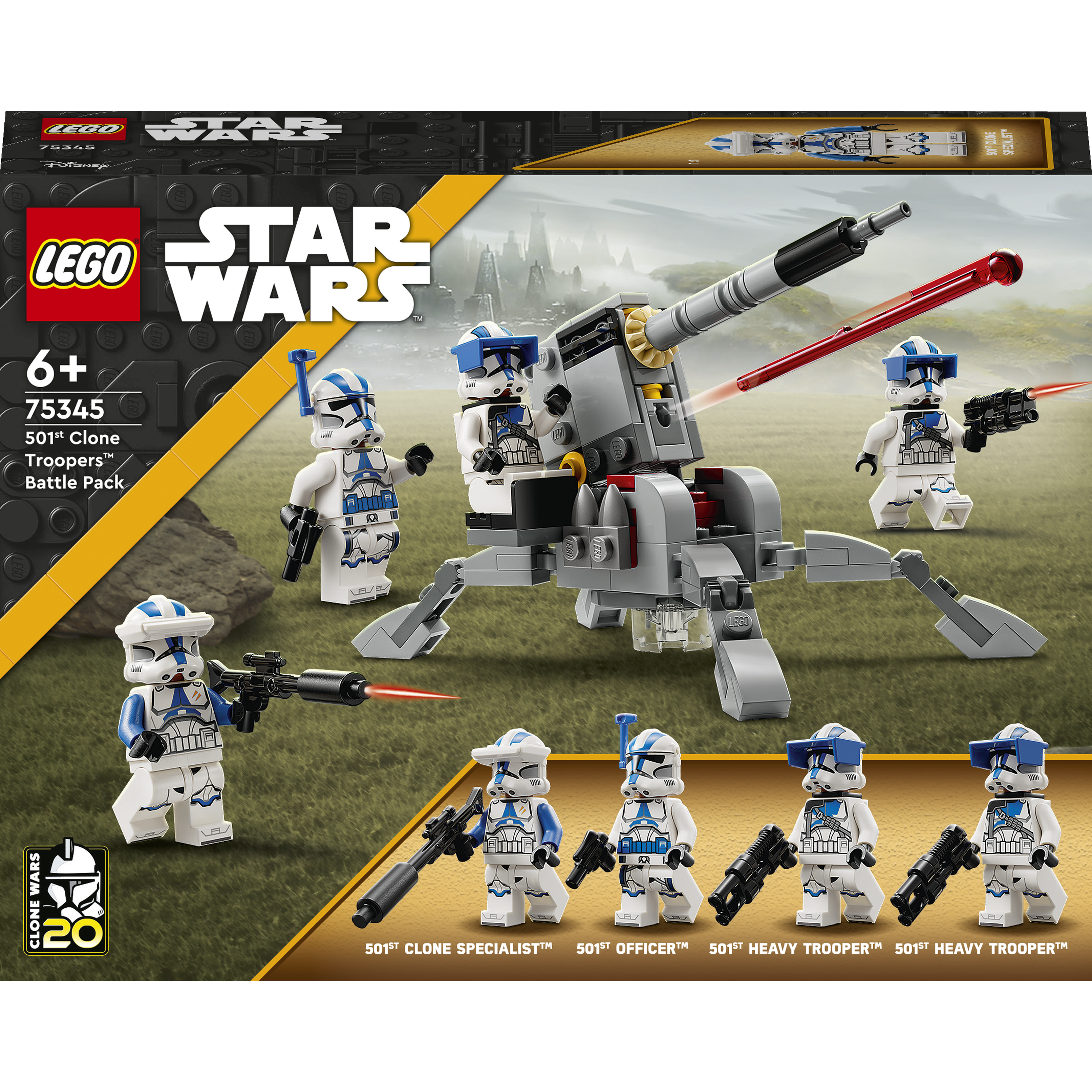 Конструктор LEGO Star Wars Боевой отряд бойцов-клонов 501-го легиона 119 деталей (75345) - фото 1