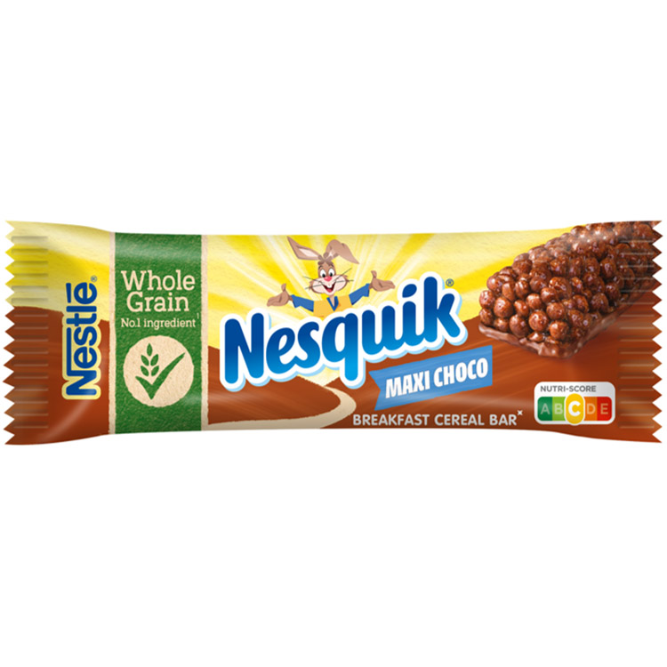 Батончик з цільними злаками Nesquik Maxi Choco з шоколадом, вітамінами та мінеральними речовинами 25 г - фото 1