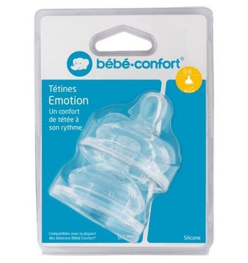 Соска силиконовая Bebe Confort Emotion, круглая, размер S0, для новорожденных, 2 шт. (3102208000) - фото 2