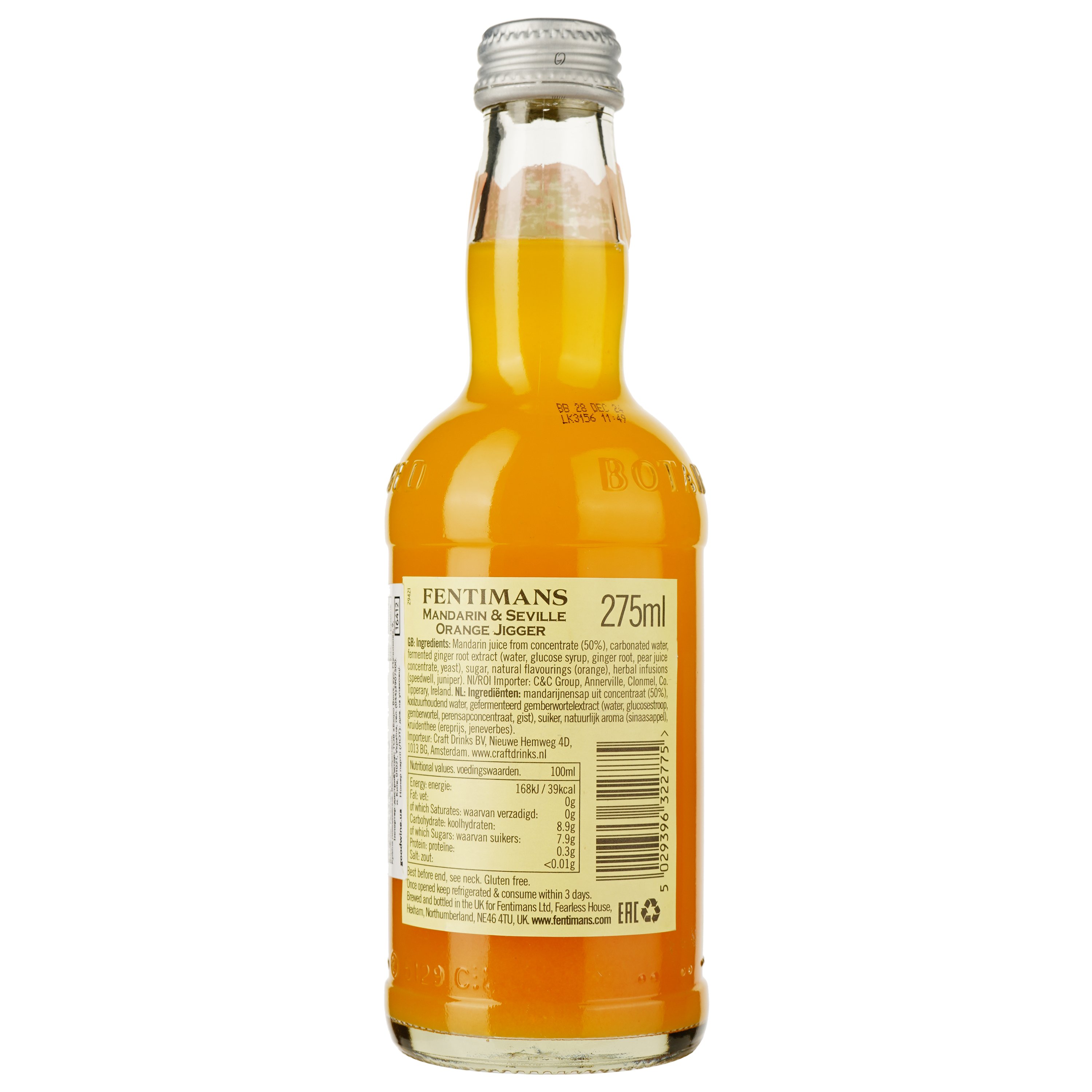 Напиток Fentimans Mandarin and Seville Orange Jigger 0.275 л - фото 2