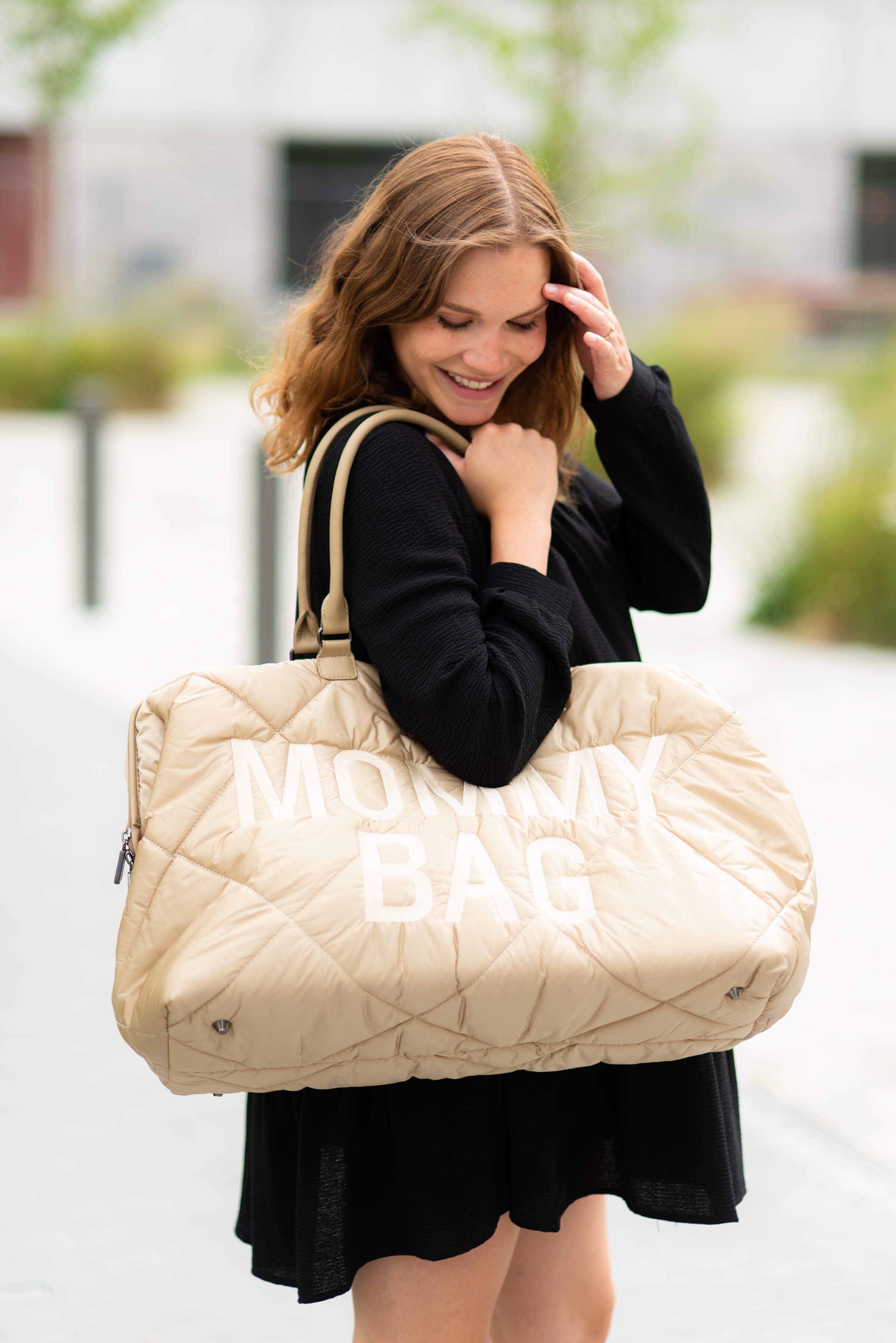 Сумка Childhome Mommy bag, дутая, бежевая (CWMBBPBE) - фото 19